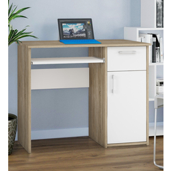 Masa de calculator Magnusplus Maja 0.9m (Sonoma Oak/White)