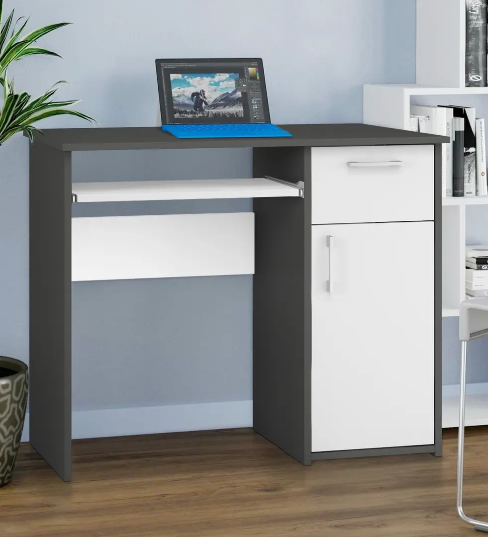 Masa de calculator Magnusplus Maja 1.2m (Graphite/White)