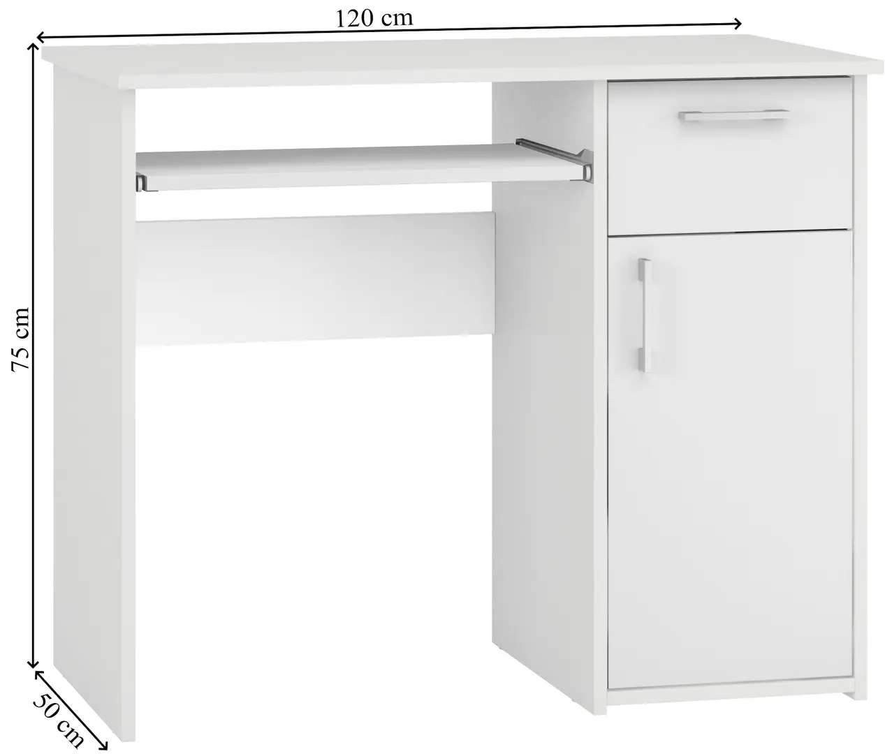 Masa de calculator Magnusplus Maja 1.2m (White)