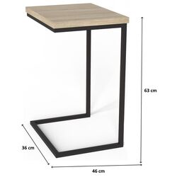 Стол для ноутбука Marcel Prod Fidji (Sonoma Oak/Black) Thumb