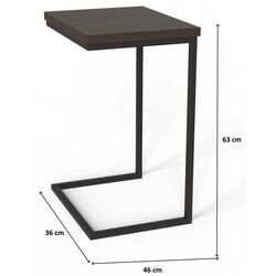 Masa pentru laptop Marcel Prod Fidji (Wenge/Black) Thumb