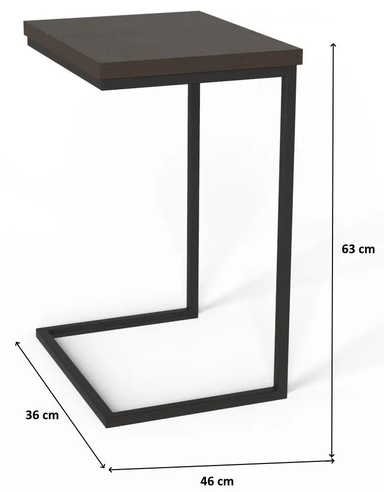 Masa pentru laptop Marcel Prod Fidji (Wenge/Black)