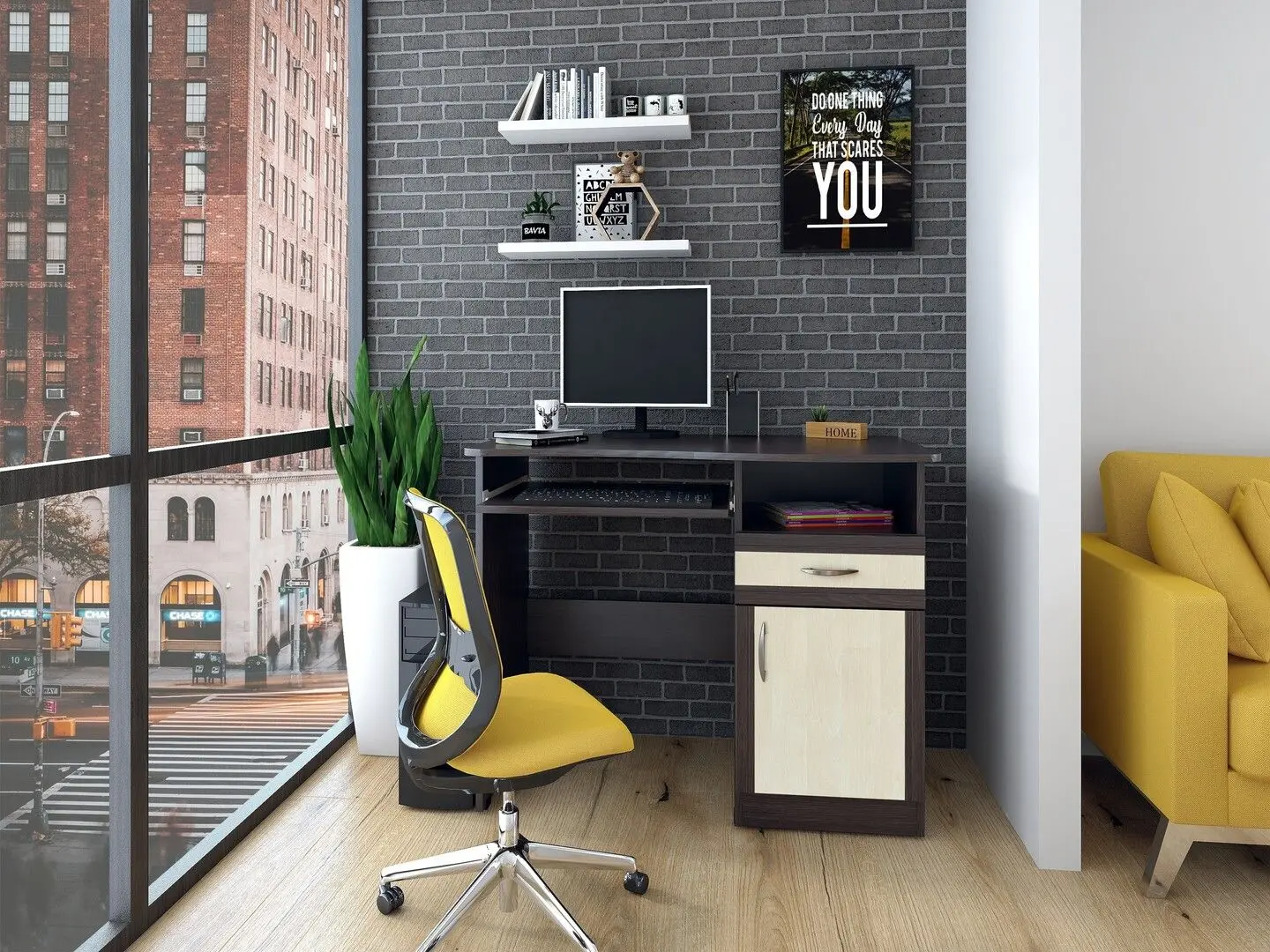 Masa pentru birou Marcel Prod Elize (Wenge/Birch)