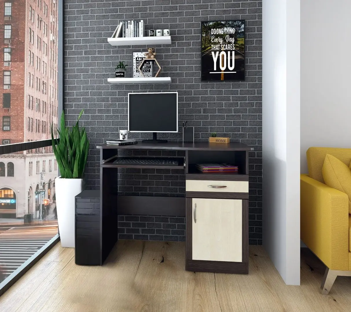 Masa pentru birou Marcel Prod Elize (Wenge/Birch)