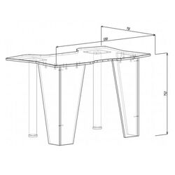 Стол компьютерный Marcel Prod KL 9.1 (Wenge/Red) Thumb