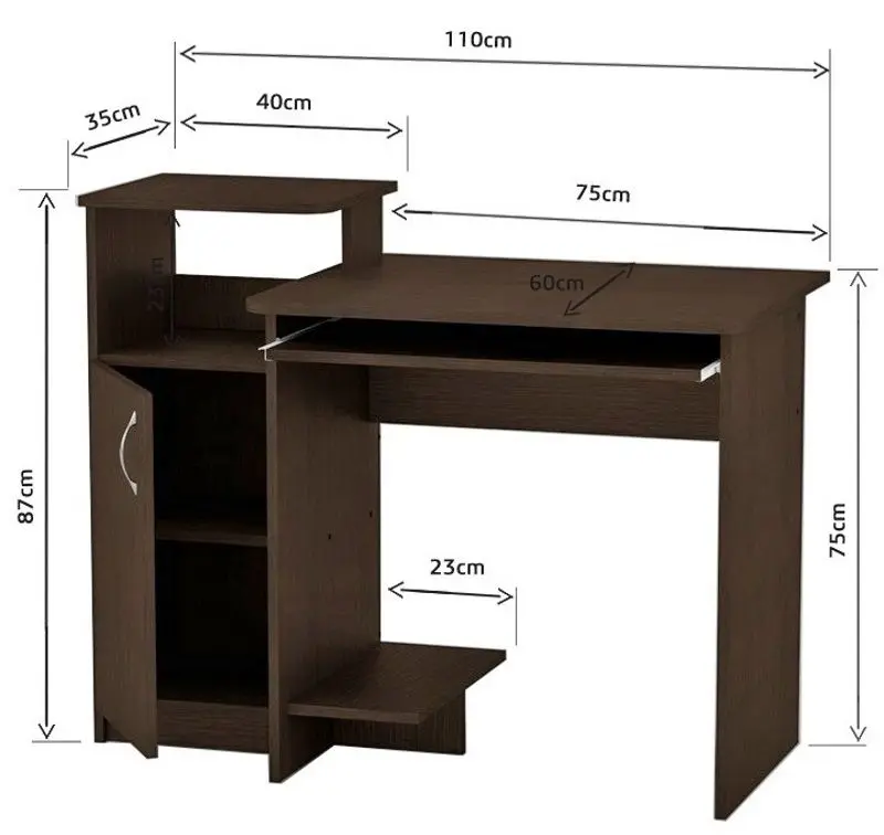 Masa pentru calculator Marcel Prod SKM-2 RO (Wenge) - 3