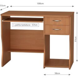 Стол компьютерный Marcel Prod SKM-7 UA (Cherry) Thumb
