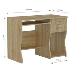 Masa pentru birou Marcel Prod SKM-7 UA (Sonoma Oak) Thumb