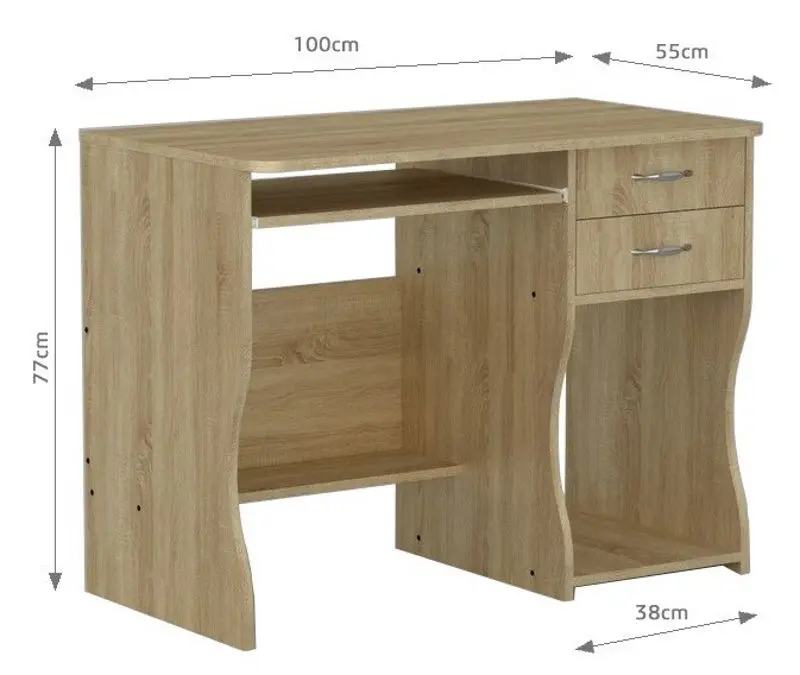 Masa pentru birou Marcel Prod SKM-7 UA (Sonoma Oak)