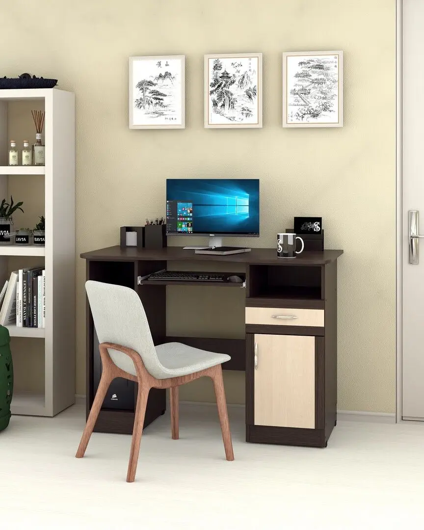 Стол компьютерный Marcel Prod TIP II SOFT (Wenge/Birch)