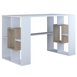 Masa pentru calculator Marcel Prod TIP III RO (White/Sonoma Oak) Thumb