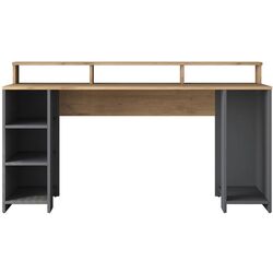 Masa pentru calculator Mirage Meble HA110 (Walnut/Anthracite) Thumb