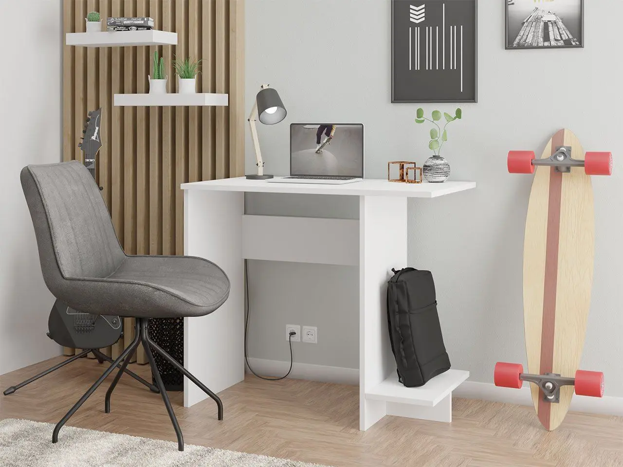 Стол письменный Mirjan24 Aitana/Larezzi (White) - 3