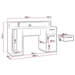 Стол компьютерный Mirjan24 Ayo с LED подсветкой (Black Matt) Thumb