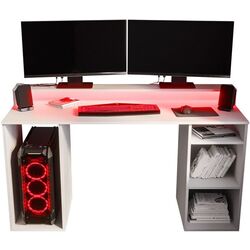 Стол компьютерный Mirjan24 Enurento 1/Gamer I с LED подсветкой (Black) Thumb