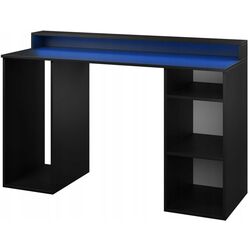 Masa de calculator Mirjan24 Enurento 1/Gamer I cu iluminare LED (Black)