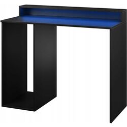 Masa de calculator Mirjan24 Enurento 2/Gamer II cu iluminare LED (Black)