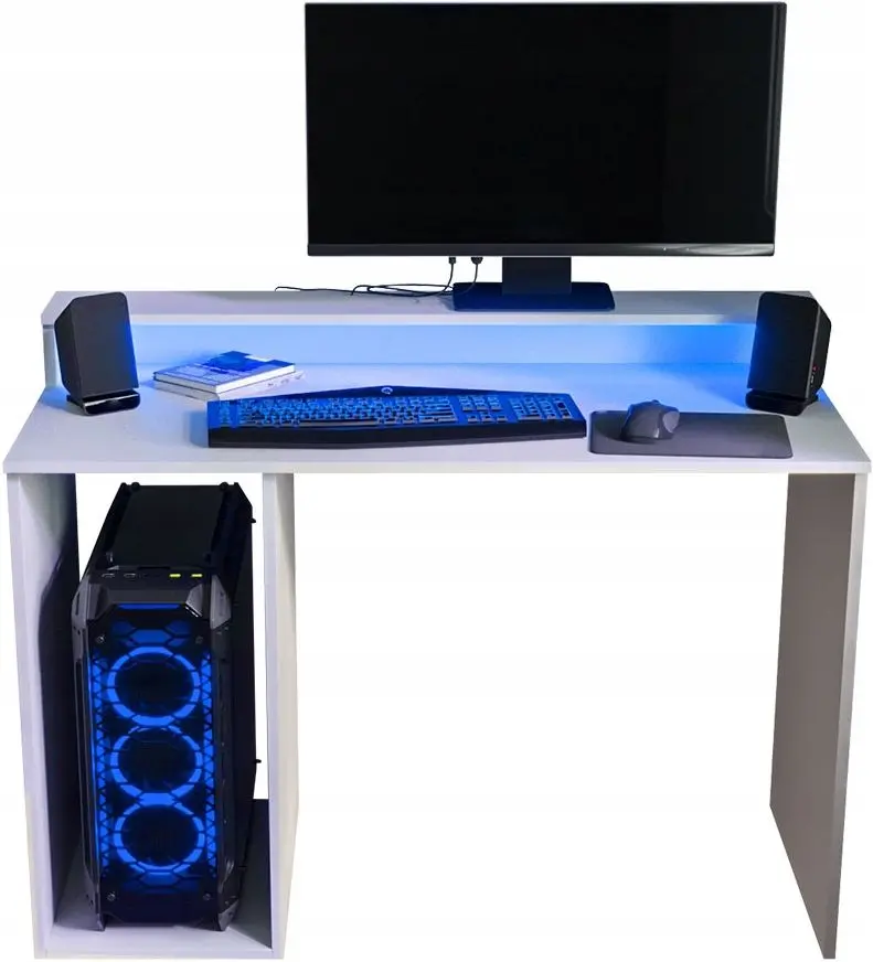Стол компьютерный Mirjan24 Enurento 2/Gamer II с LED подсветкой (White) - 5