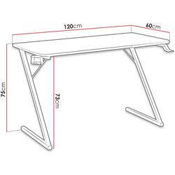 Стол компьютерный Mirjan24 Mavalin/Aiden (Carbon) Thumb