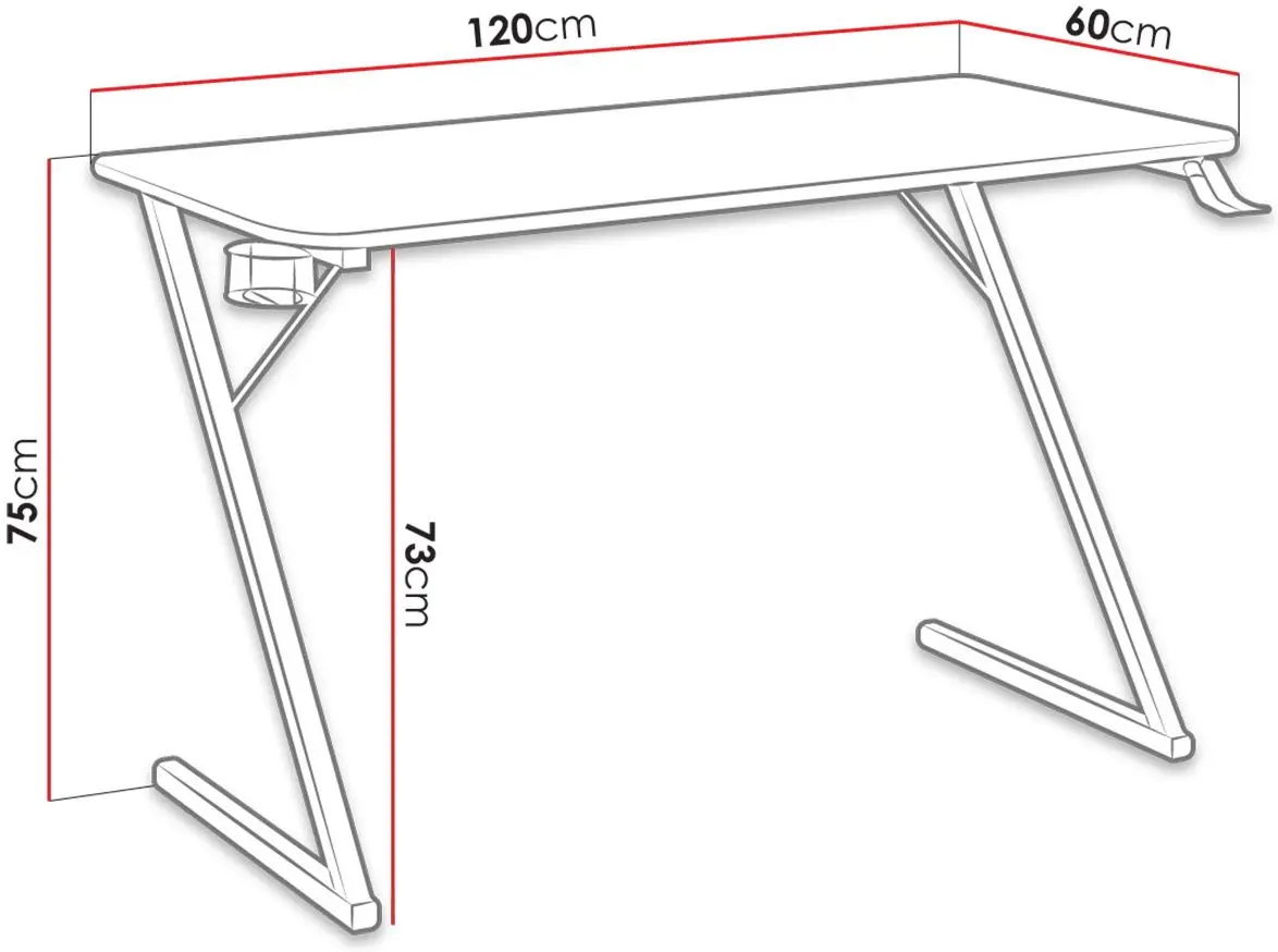Стол компьютерный Mirjan24 Mavalin/Aiden (Carbon) - 7