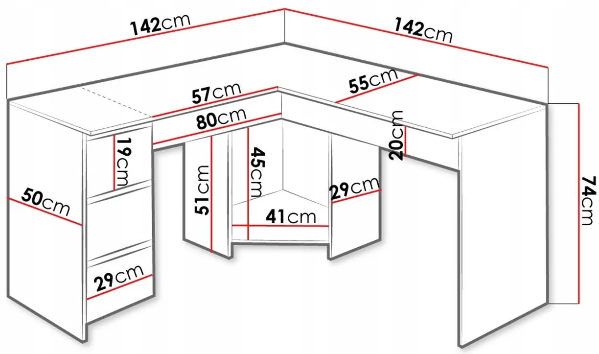 Стол письменный Mirjan24 Onosi/Fotyn (White) - 4