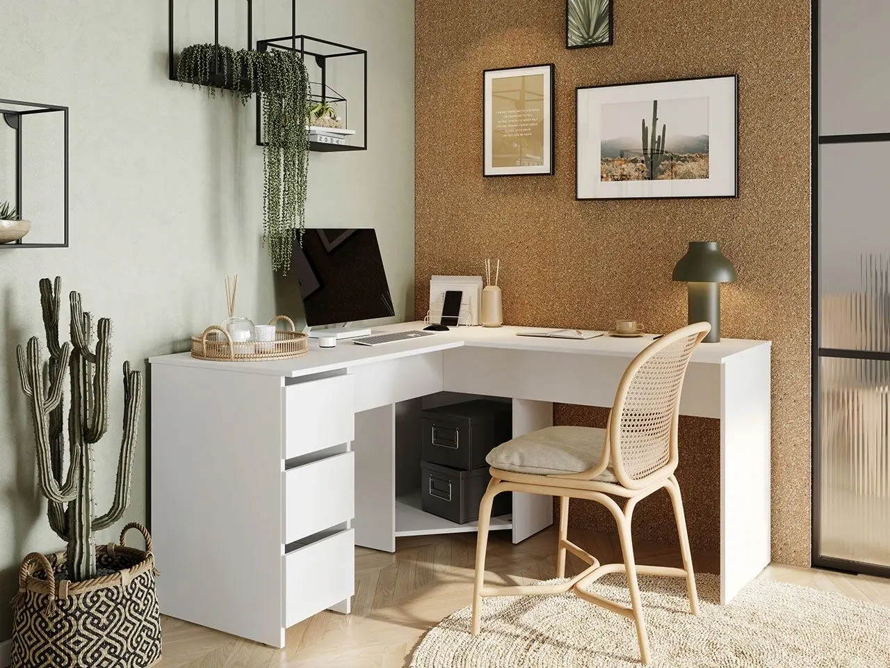 Стол письменный Mirjan24 Onosi/Fotyn (White) - 3