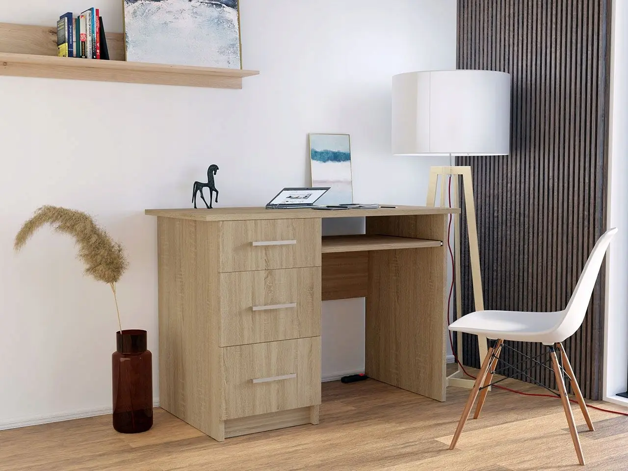 Masa pentru calculator Mirjan24 Opium/Neapol (Sonoma Oak) - 3