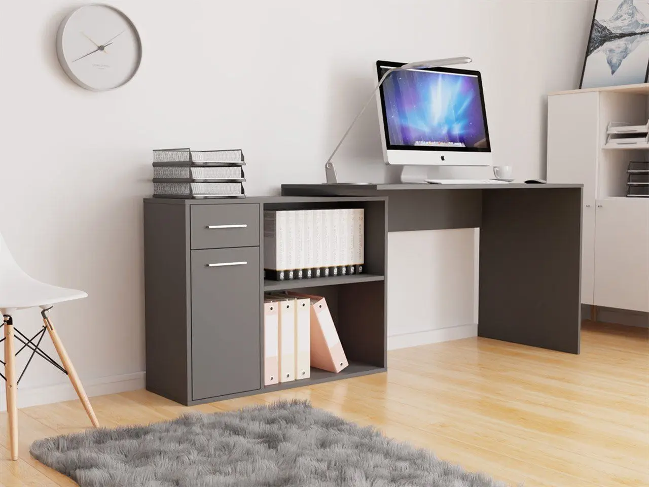 Masa pentru calculator Mirjan24 Pinot/Marco (Grey) - 6