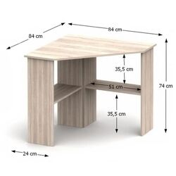 Письменный стол Mobhaus Rony New (Sonoma Oak) Thumb