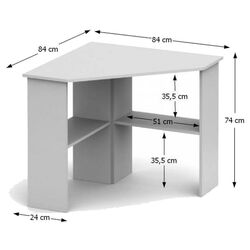 Masa de birou Mobhaus Rony New (White) Thumb