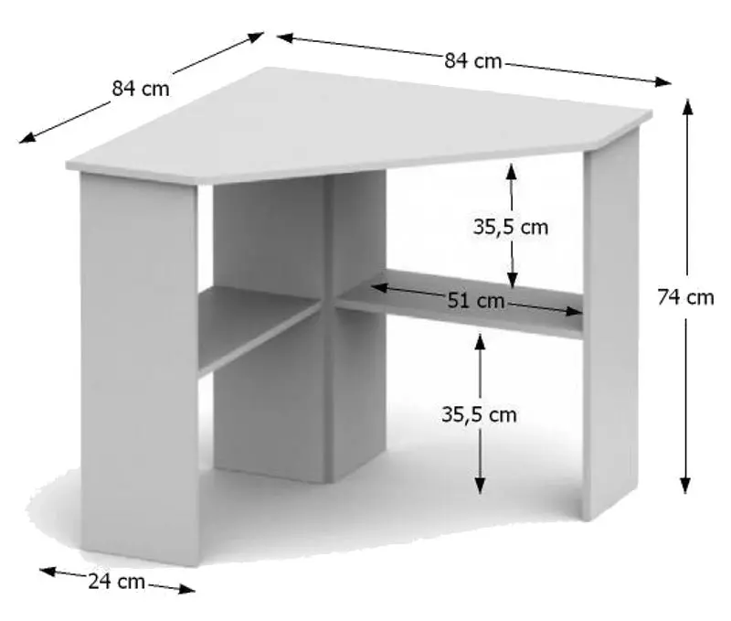 Masa de birou Mobhaus Rony New (White)