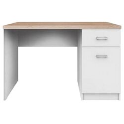 Masa de birou Tempo Kondela Topty 1D1S (White/Sonoma Oak)