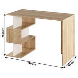Стол письменный Mobhaus Abes (Sonoma Oak/White) Thumb