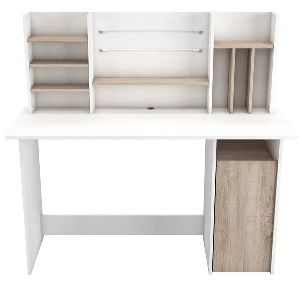 Masa de calculator Mobhaus Ambre (Brushed Oak/White) - 2