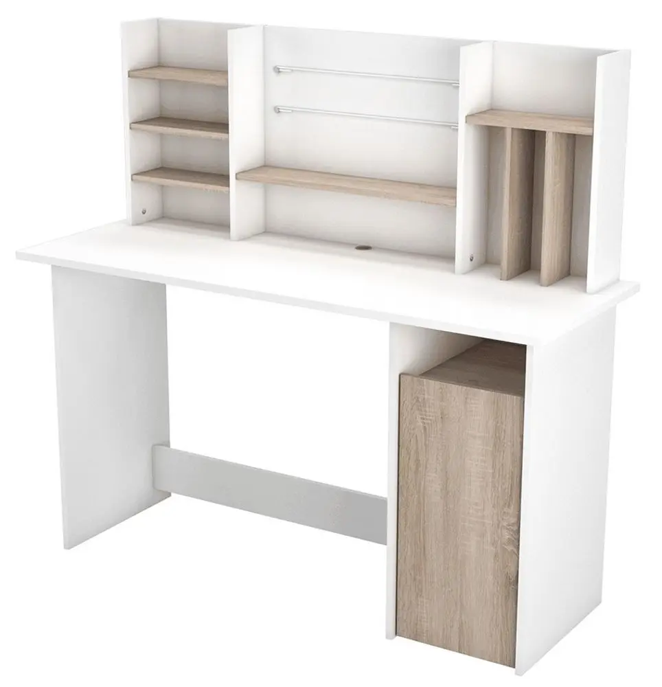 Masa de calculator Mobhaus Ambre (Brushed Oak/White) - 3