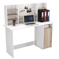 Стол компьютерный Mobhaus Ambre (Brushed Oak/White)