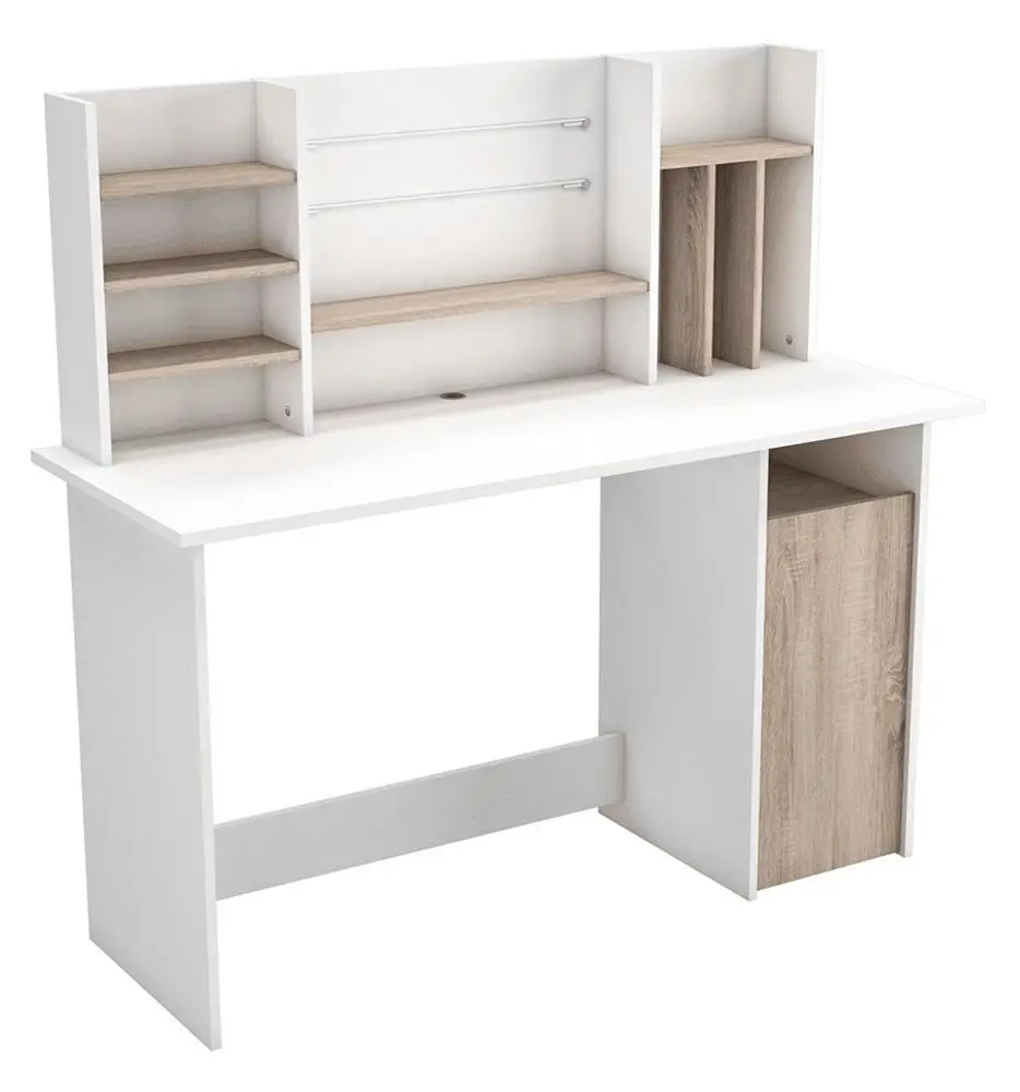 Masa de calculator Mobhaus Ambre (Brushed Oak/White) - 4