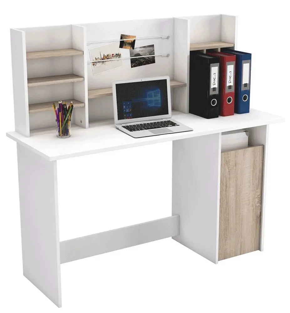 Masa de calculator Mobhaus Ambre (Brushed Oak/White)
