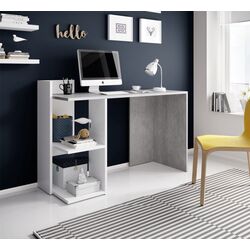 Masa de birou Mobhaus Andreo (Concrete/White) Thumb