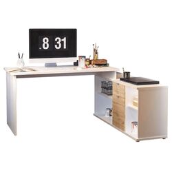 Masa de birou Mobhaus Dalton 2 New (Wotan Oak/White)