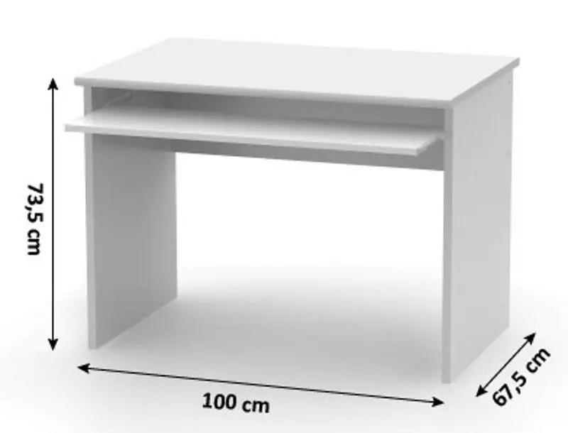 Стол компьютерный Mobhaus Johan 2 New 02 (White)