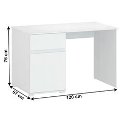 Masa de birou Mobhaus Lindy 1D1S (White) Thumb