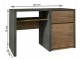 Masa de birou Mobhaus Montana B1 (Lefkas Oak Dark/Smooth Gray)