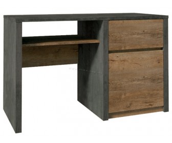 Masa de birou Mobhaus Montana B1 (Lefkas Oak Dark/Smooth Gray)