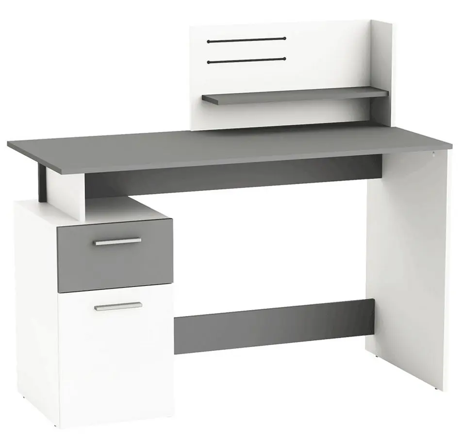 Стол письменный Mobhaus Platon (White/Dark Gray) - 6