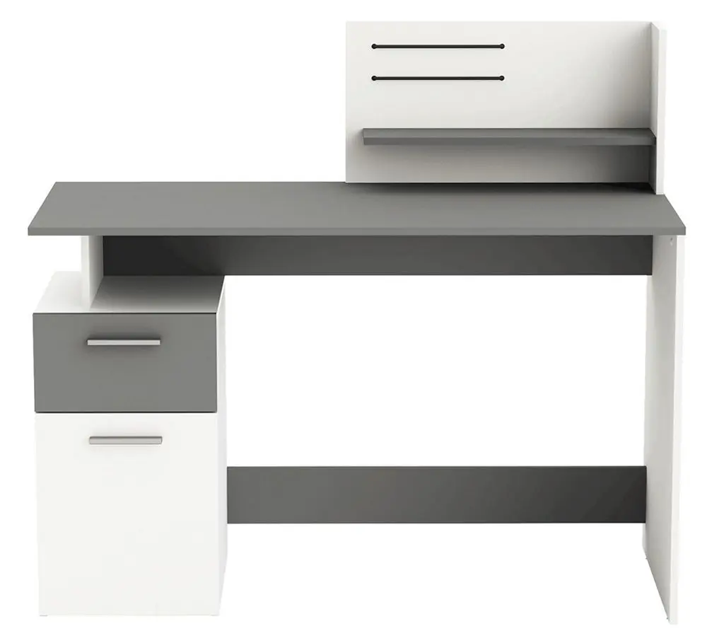 Стол письменный Mobhaus Platon (White/Dark Gray) - 5
