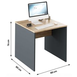 Masa de birou Tempo Kondela Rioma New Typ 17 (Graphite/Artisan Oak) Thumb