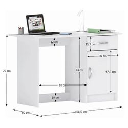 Стол письменный Mobhaus Siriss (White) Thumb