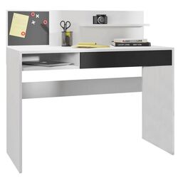 Masa de birou cu placa magnetica Mobhaus Iman (White/Black)