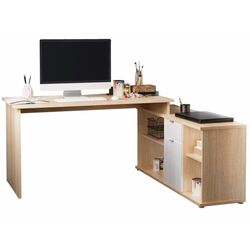 Стол письменный со стеллажом Mobhaus Dalton 2 New VE 02 (Sonoma Oak/White)